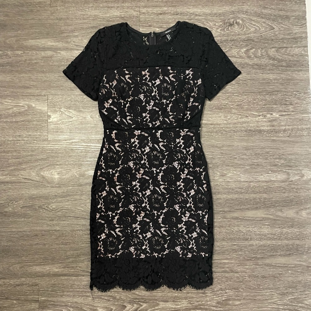 Forever 21 Black Laced Dress